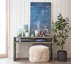 Montauk Frosted Handcrafted Glass Hurricane Candle Holder