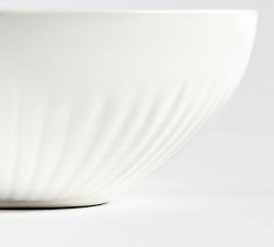 Ridge Textured Stoneware Cereal Bowls