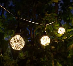 Warm White LED Globe Fairy String Lights - 30'