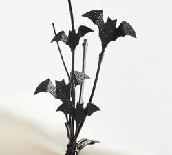 Glitter Bat Handcrafted Napkin Rings - Set of 4
