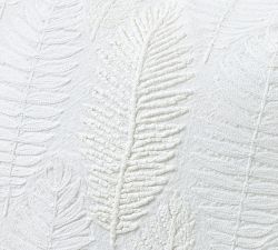 Leaf Embroidered Pillow