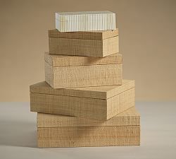 Merlin Grasscloth Decorative Box