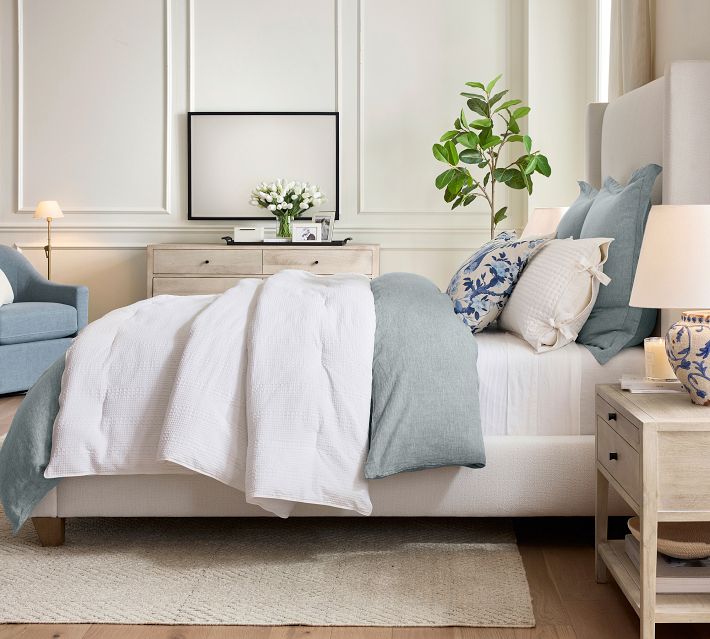 Pick-Stitch Handcrafted Quilted Pillow Sham | Pottery Barn