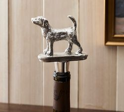 Figural Hound Wine Stopper