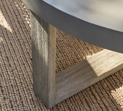 Indio Eucalyptus Round Outdoor Coffee Table (36")