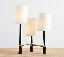 Leland Metal 3-Light Table Lamp (15")