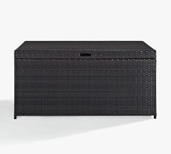 Benson Outdoor Wicker Pool Storage Bin 