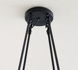 Porter Recycled Glass Round Chandelier (36")