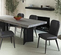 Open Box: Tennyson Leather Dining Chair, Set of 2