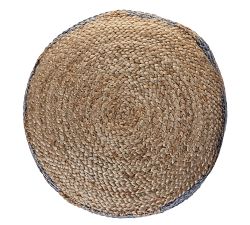 Azul Woven Jute Pouf