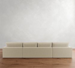 Westwood Square Arm Double Chaise Sectional (186")