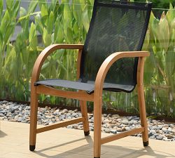 Newark Sling Outdoor Dining Chairs, Set of 4