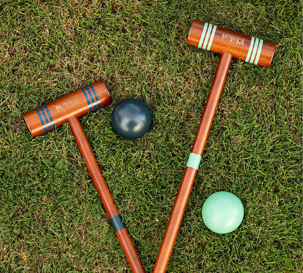 Wood Lawn Croquet Set