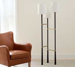 Leland Metal 3-Light Floor Lamp (58")