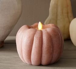 Open Box: Premium Flickering Flameless Wax Pumpkin Candle