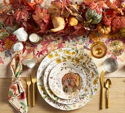 Faux Lit Harvest Wreath &amp; Garland