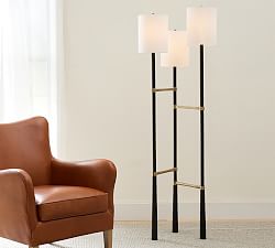 Leland Metal 3-Light Floor Lamp (58")