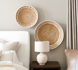 Open Box: Sunny Handwoven Basket Wall Art