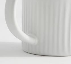 Ridge Textured Stoneware Mugs