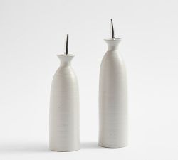 Farmstead Stoneware Oil &amp; Vinegar Cruet Set