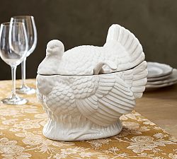 Figural Turkey Stoneware Tureen