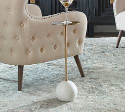 Kia Round Marble Cocktail Table (8.5")