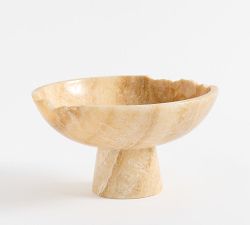 Onyx Stone Decorative Pedestal Bowl