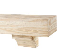 Ryker Fireplace Mantel - Unfinished