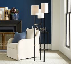 Leland Metal 3-Light Floor Lamp (58")