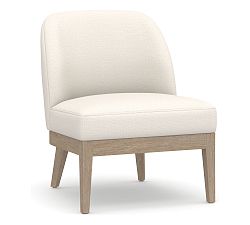 Open Box: Layton Chair, Polyester Wrapped Cushions, Performance Chateau Basketweave Ivory