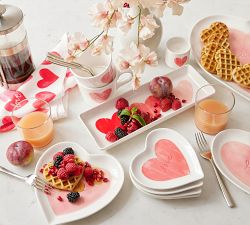 Watercolor Heart Scented Candle Gift Set - Vanilla &amp; Tobacco