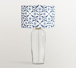 Carter Glass Table Lamp with Mark D. Sikes Clementine Shade (29")