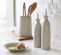 Farmstead Stoneware Oil &amp; Vinegar Cruet Set