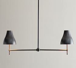 Fitz Metal Linear Chandelier (40")