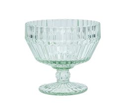 Fluted Glass Footed Bowl - Set of 4