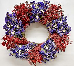 Handmade Dried Liberty Flower Wreath