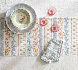 Botanical Bunny Cotton Table Runner