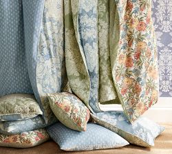 Kravet Garden Floral Ikat Reversible Duvet Cover