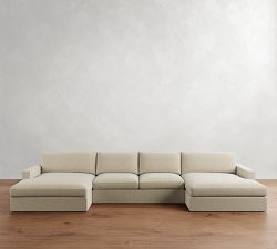 Westwood Square Arm Double Chaise Sectional (186")