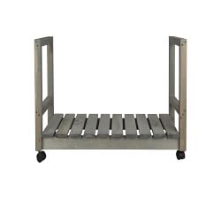 Belsay Wooden Firewood Storage Rolling Crate