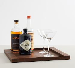 Chateau Handcrafted Wood Bar Serving Tray