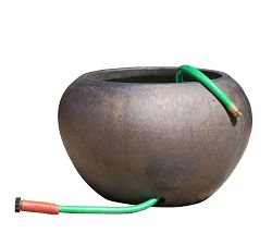 Garden Hose Pot, Bronze
