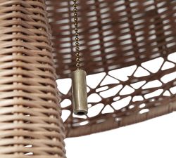 Augustus Round Rattan Table Lamp (28")
