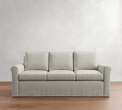 Cameron Modern Roll Arm Slipcovered Sleeper Sofa (56"&ndash;88")