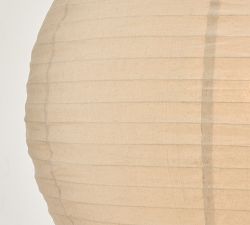 Flax Linen Globe Pendant (30")
