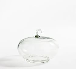 Hammered Recycled Glass Pumpkin