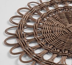 Wicker Weave Handwoven Rattan Charger Plate