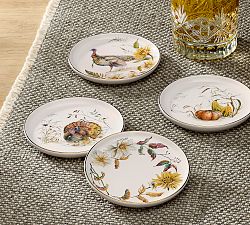 Bedford Harvest Stoneware Coasters - Mixed Set of 4