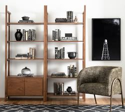 Genoa Etagere Bookcase with Doors
