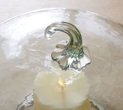 Hammered Recycled Glass Pumpkin